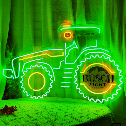 30'' Busch Light John Deere LED Neon Sign Light