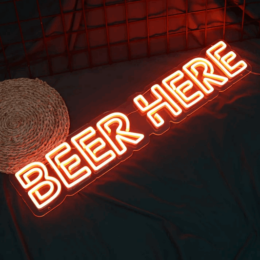 Beer Here Bar Led Neon Sign