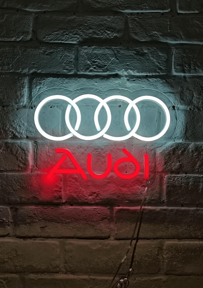 Customizable Audi Logo Neon Sign